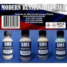 Acrylic Lacquer Paint Set - Modern Russian Aircraft #02 (4x 30ml)