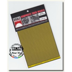 1/20 Carbon Fiber Decals - Kevlar Basket Weave Yellow on Black