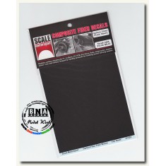 1/24 Carbon Fiber Plain Weave Black on Pewter Decals