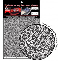 1/24 Giraffe Hide Upholstery Pattern Decals