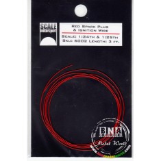 1/24th-1/25th Red Spark Plug & Heater Hose Wire