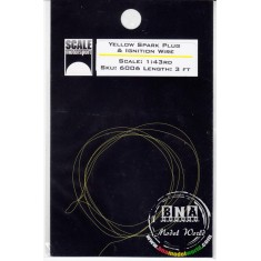1/43rd Yellow Spark Plug / Ignition / Battery Detailing Wire