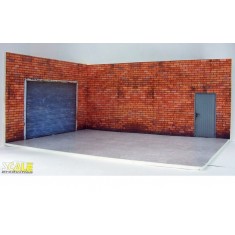 1/24 Workshop Photo Backdrop Box (3 plastic sheets & 3 photo prints)
