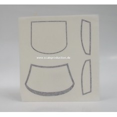 1/24 Pre-Cut Window Frames for ScaleAuto Audi R8 GT3 kit