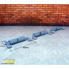 1/24 1/25 Exhaust Muffler Ver.B #3 (1pc, 3d printed)