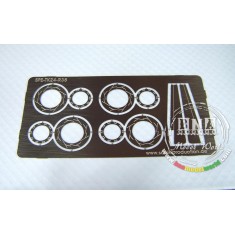 1/24 Disc Brakes Slotted + Rear Diffusor Blades for Fujimi Skyline R35 GTR kit