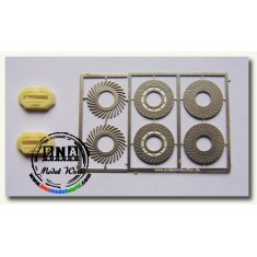 1/24 Drilled Brake Disc 13mm with 4 Brake Calipers