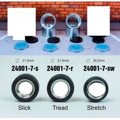 1/24 13" ATS 7" Wheels with Slick Tyres