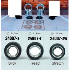 1/24 13" HTN Wheels with Stretch Wall Tyres