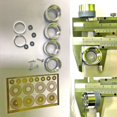 1/24 Porsche 934 RSR 16" BBS E56 Rims for Tamiya/Revell kit (4 wheel rims without Tyre)