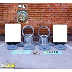 1/24 19" BBS E88 #1 Wheels with BBS Decals without Tyre