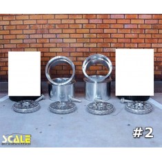 1/24 19" BBS E88 #2 Wheels with Aluminium Center Wheel Hub Nuts without Tyre