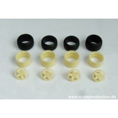 1/24 Schnitzer Type 1 17" Wheels Set (4 Wheels)