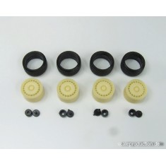 1/24 BBS EB110 16" Wheels and Tyres Set (4 Resin Wheels + 4 Tyres)