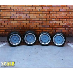 1/24 16" Ronal Turbo Wheels and Tyres Set (4 Wheels + 4 Tyres)
