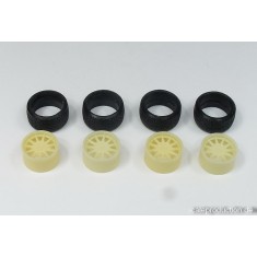1/24 Hartge 15" Wheels and Tyres Set (4 Wheels + 4 Tyres)