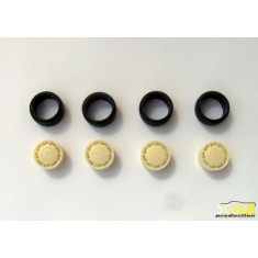1/24 Pirelli 15" Wheels and Tyres Set (4 Wheels + 4 Tyres)