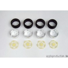 1/24 SPW 1.1 21" Wheel Rings, Inserts & Tyres Set