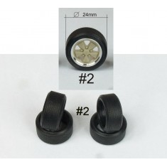 1/24 16" Fuchs Wheel Rings, Inserts and Tyres Set (4pcs) #2