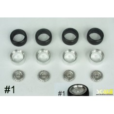 1/24 16" Ronal Racing #1 Wheels with Low Profile Tyres