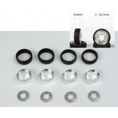 1/24 1/25 17'' Rotiform 356 Wheels with Tyres (4 narrow) without Brake-Drum