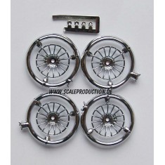 1/24 18" OZ Racing Wheel Inserts - Chrome (19mm)