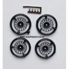 1/24 18" OZ Racing Wheel Inserts - Black (19mm)