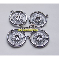 1/24 18" BBS Racing Wheel Inserts - Chrome 4pcs