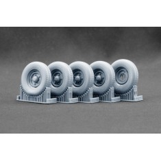 1/24 Citroen Type HY Pilote X Weighted Wheels for Heller/EBBRO Kits