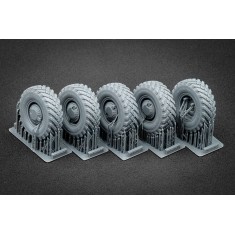 1/35 Modern GAZ Tiger V2 (with shield) Sagged Wheel set for Meng kits