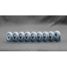 1/35 Modern MAZ 537 I-170 Sagged Wheel set for Trumpeter kits
