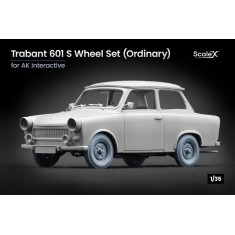 1/35 Modern Trabi 601 S Ordinary Wheel set for AK-Interactive kits