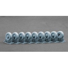 1/72 Modern MAZ 537 I-170 Ordinary Wheel set for Trumpeter/Takom kits