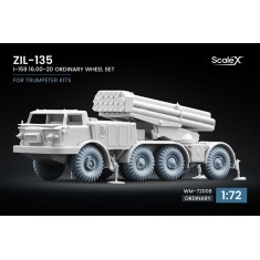 1/72 ZIL-135 I-159 Ordinary Wheel set for Trumpeter kit