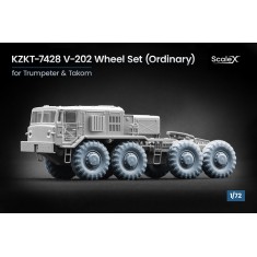 1/72 KZKT-7428 V-202 Ordinary Wheel set for Takom/Trumpeter kit