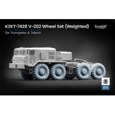 1/72 KZKT-7428 V-202 Weighted Wheel set for Takom/Trumpeter kit