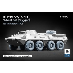 1/72 Modern BTR-80 APC ''KI-113'' Sagged Wheel set for Trumpeter/ACE kits