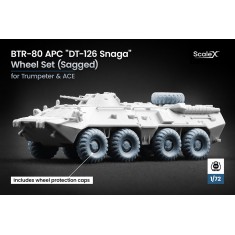 1/72 Modern BTR-80 APC ''DT-126 Snaga'' Sagged Wheel set for Trumpeter/ACE kits