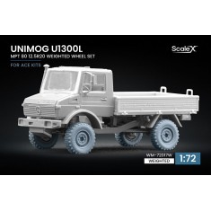 1/72 Unimog U1300L MPT 80 Weighted Wheel set for ACE kit