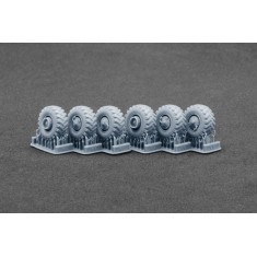 1/72 9K79 Tochka (SS-21 Scarab) I-247B Weighted Wheels for HobbyBoss Kit