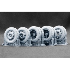 1/24 Opel Blitz Late Type Disc V2 Weighted Wheels for Italeri Kit
