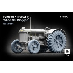1/35 WWII Fordson N Tractor v1 Sagged Wheel set for MiniArt kits