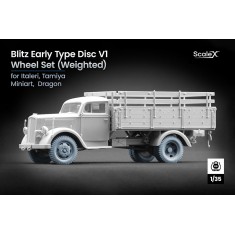 1/35 Blitz Early Type Disc V1 Weighted Wheel set for Dragon/Italeri/MiniArt/Tamiya kit