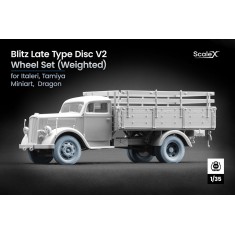 1/35 Blitz Late Type Disc V2 Weighted Wheel set for Dragon/Italeri/Miniart/Tamiya kit