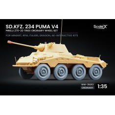 1/35 Sd.Kfz. 234 Puma v4 Ordinary Wheel set for AK/Dragon/Italeri/Miniart/RFM kit