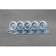 1/35 Schwimmwagen Gelandereifen V1 (5.25-16) Weighted Wheels for Italeri/Tamiya/AFV Club