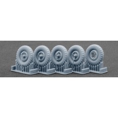 1/35 Kubelwagen Type 82 Englebert Weighted Wheels for Meng/Tamiya Kits