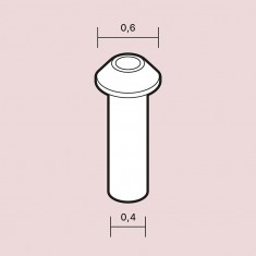 Resin Rivets 0.6 mm (cone head, 60pcs)