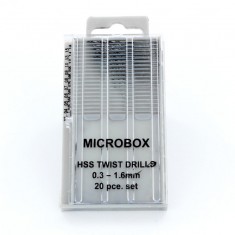 Microbox Drill Bit Set 0.3-1.6mm (20pcs)
