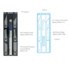 Soft Grip Craft Knife #2 Set (125mm)